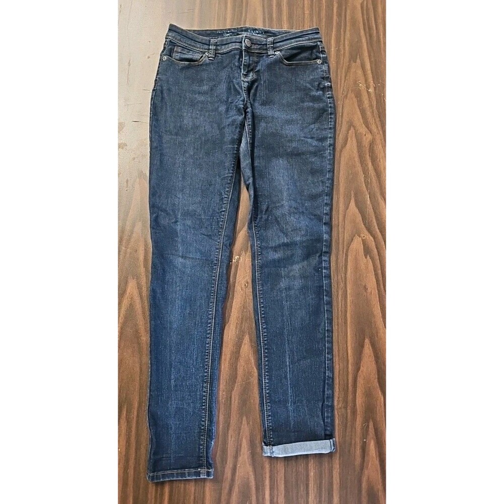 Women's THE LIMITED Skinny Leg Stretch Denim Jeans Dark Wash - Size: 8 Regular